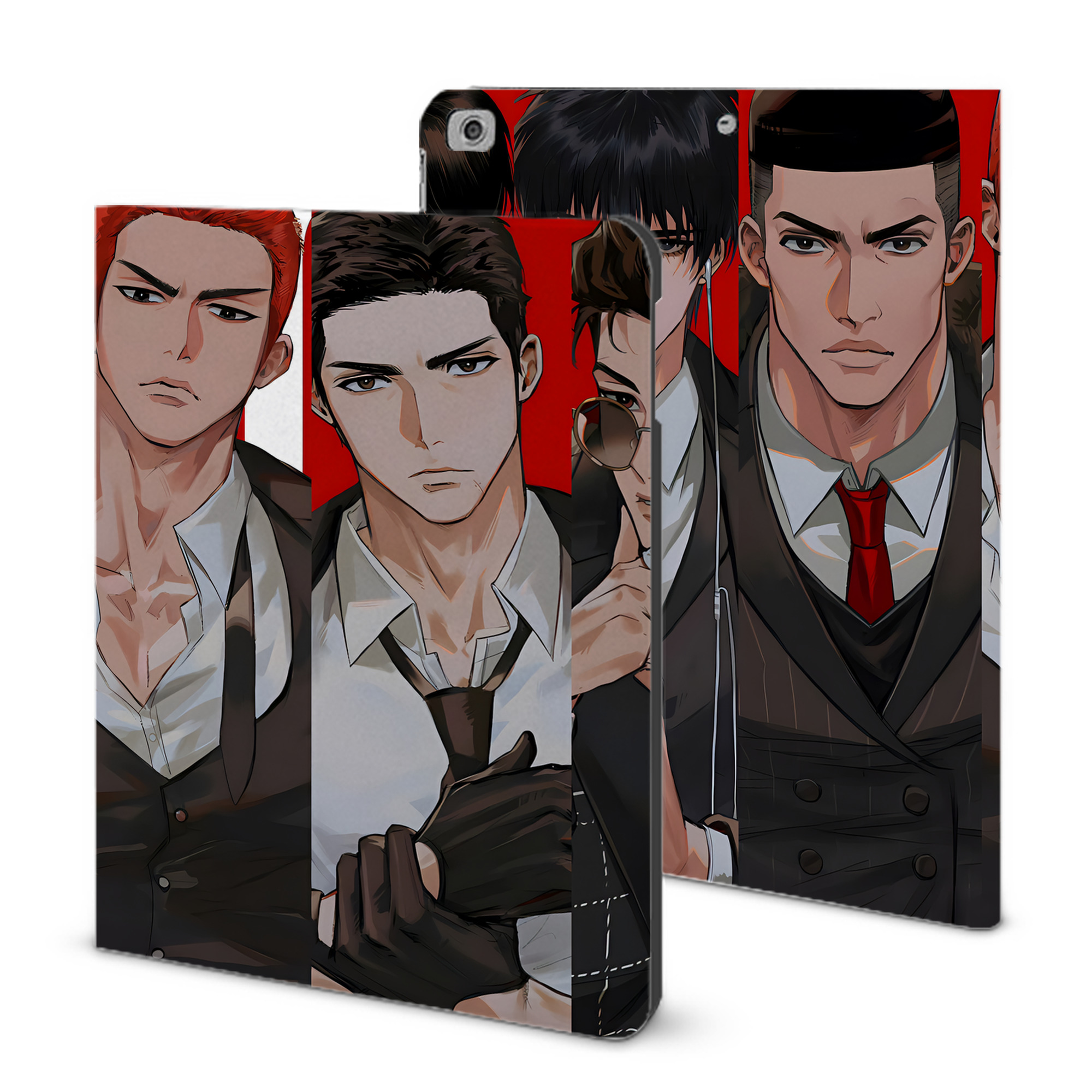 （画像用） SLAM DUNK／スラムダンク IPad ケース ブック型 PUレザー TPU 耐衝撃 軽量 薄型 ペン収納なし 全面保護 IPad 各モデル対応
